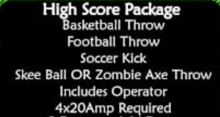 High Score Package (Skee Ball)